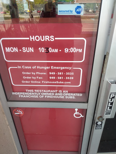 Sandwich Shop «Firehouse Subs», reviews and photos, 24100 El Toro Rd B, Laguna Woods, CA 92637, USA