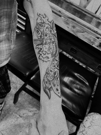 Explore deadpool tattoo ideas, creative tattoo ideas in Seymour, available at American Gypsy Tattoo Corp.