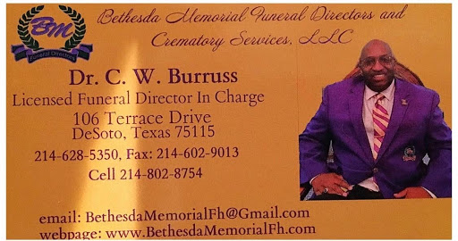 Funeral Home «Bethesda Memorial Funeral Directors & Crematory Services», reviews and photos, 106 Terrace Dr, DeSoto, TX 75115, USA