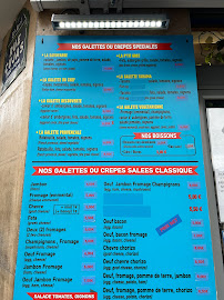 Au P'tit Grec Crêperie à Paris menu