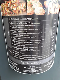 Restaurant syrien Die Laterne à Osnabrück (le menu)