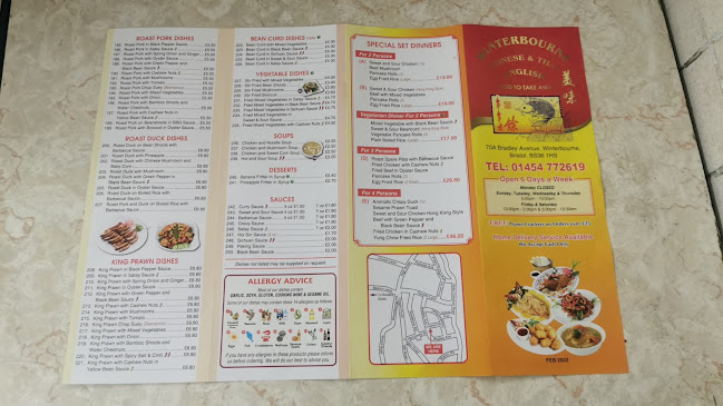 Reviews of Winterbourne chinese takeaway in Bristol - Restaurant