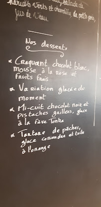 Bistro Le Bistrot du Cuisinier à Blois (le menu)