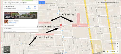 Tattoo Shop «Short North Tattoo», reviews and photos, 1042 N High St, Columbus, OH 43201, USA