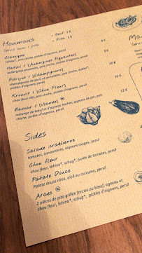 Restaurant israélien Chiche à Paris - menu / carte