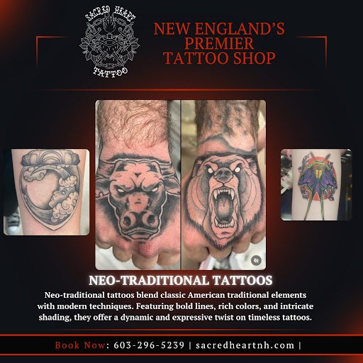Explore m tattoo ideas, creative tattoo ideas in Manchester, available at Sacred Heart Tattoos
