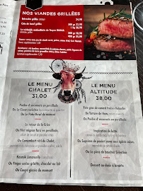 Carte du Le Châlet de mon Père Restaurant St Herblain à Saint-Herblain