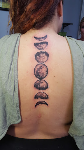 Explore butterfly thigh tattoo ideas, creative tattoo ideas in Charlotte, available at Black Cloud Tattoo & Piercing