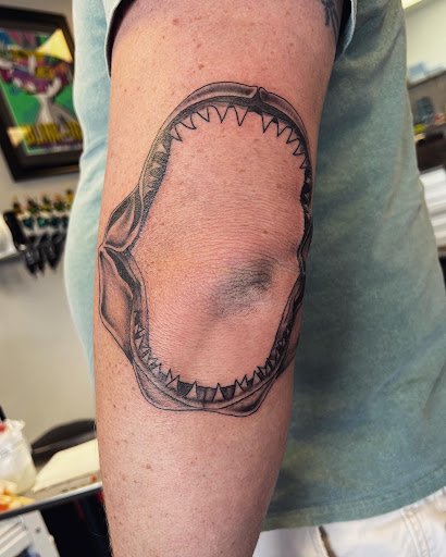 Explore angel number 444 tattoo ideas, creative tattoo ideas in Arlington, available at Rock and Rose Tattoo