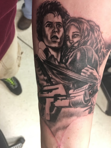 Explore widow tattoo ideas, creative tattoo ideas in Powhatan, available at Journeys End Tattoo Studio