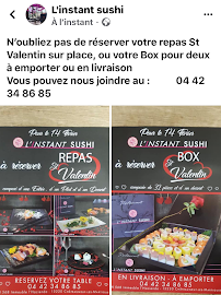 Menu du L’instant sushi chateauneuf les martigues à Châteauneuf-les-Martigues