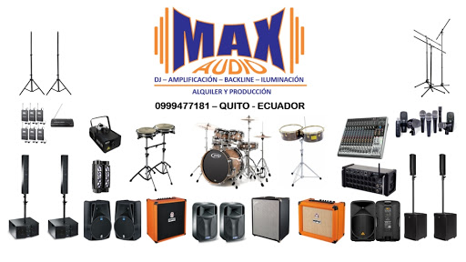 MAX AUDIO / Alquiler de DJ, AMPLIFICACIÓN, ILUMINACIÓN / PRODUCCIÓN DE EVENTOS