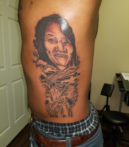 Explore feminine neck tattoo ideas, creative tattoo ideas in Sumter, available at LegendaryArt,LLC ,Tattoo Shop