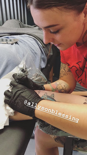 Explore heart name tattoo ideas, creative tattoo ideas in Kent, available at War Horse Ink