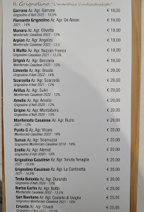 Restaurant Ristorante Crea à Serralunga di Crea (le menu)