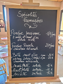 Restaurant Restaurant de la Fromagerie à Les Rousses (la carte)