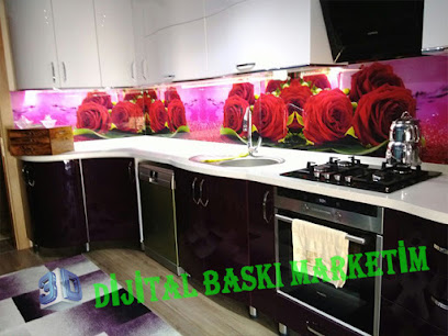 Mutfak Tezgah Arası Cam Panel İmalatı İzmir