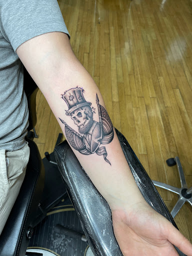 Explore peacock feather tattoo ideas, creative tattoo ideas in Albuquerque, available at Blacklist Tattoo Parlour Tattoo Shop in Albuquerque