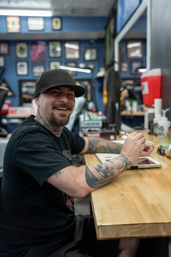 Explore thunderstorm tattoo ideas, creative tattoo ideas in Costa Mesa, available at Blue Collar Tattoo