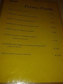 Menu / carte de Trattoria Campanini à Madonna Prati