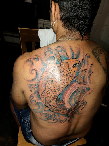 Explore side of head tattoo ideas, creative tattoo ideas in Roanoke, available at RailYard INK