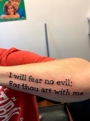 Explore slipknot tattoo ideas, creative tattoo ideas in Seymour, available at American Gypsy Tattoo Corp.