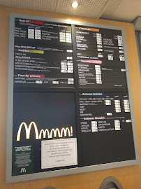 Menu du McDonald's à Ferrières-en-Bray