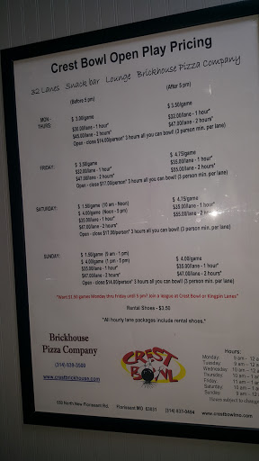 Bowling Alley «Crest Bowl», reviews and photos, 650 N New Florissant Rd, Florissant, MO 63031, USA