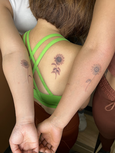 Explore female arm tattoo ideas, creative tattoo ideas in San Diego, available at Adour Beauty & Ink