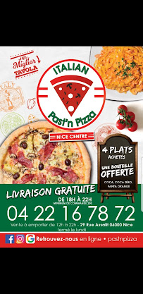 Restaurant ITALIAN PAST'N PIZZA à Nice (la carte)