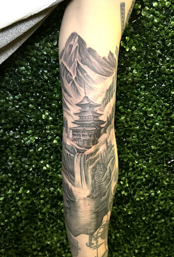 Explore knitting tattoo ideas, creative tattoo ideas in Oviedo, available at Fine Ink Studios Tattoos