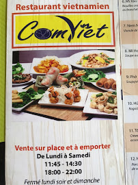 Menu / carte de Restaurant Com Viet à Grenoble
