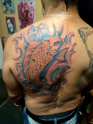 Explore mens forearm sleeve tattoo ideas, creative tattoo ideas in Roanoke, available at RailYard INK