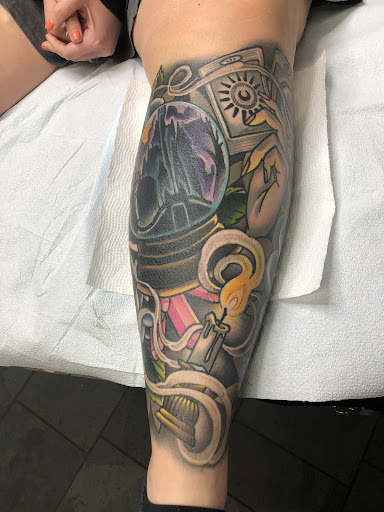 Explore line tattoo ideas for guys, creative tattoo ideas in Menomonie, available at Kindhand Tattoo