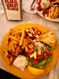 Souvláki du Restaurant grec Filakia, Petit Café d'Athènes à Paris - n°16
