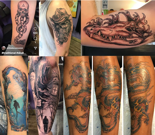 Explore cute turtle tattoo ideas, creative tattoo ideas in Orange Park, available at Big City Tattoo and Piercing