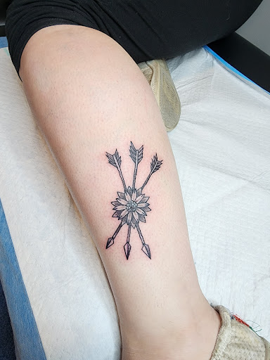 Explore female thigh tattoo ideas, creative tattoo ideas in Bensalem, available at Have will tattoo studio