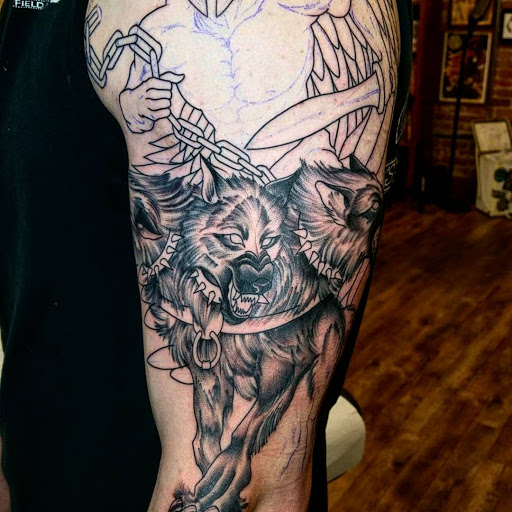 Tattoo Shop «Hell Bomb Tattoo», reviews and photos, 1115 E Douglas Ave, Wichita, KS 67211, USA