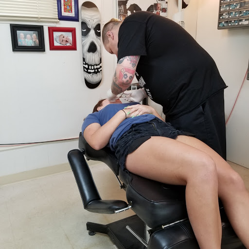 Explore left arm tattoo ideas, creative tattoo ideas in Peoria Heights, available at Twisted Vision Inc