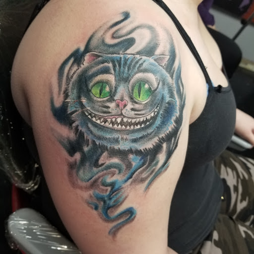 Explore thigh tattoos ideas, creative tattoo ideas in Coeur D Alene, available at Inkworld Tattoo