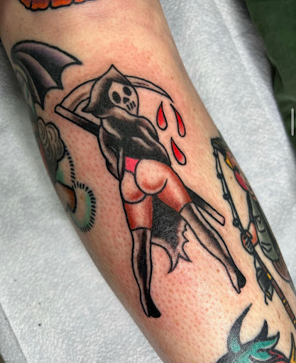 Explore abdomen tattoo ideas, creative tattoo ideas in Delmar, available at Resolute Tattoo