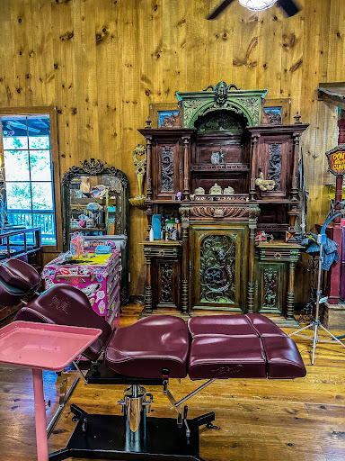 Explore barber pole tattoo ideas, creative tattoo ideas in Sevierville, available at Jaded Art Collective