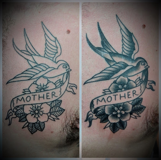 Explore miami dolphins tattoo ideas, creative tattoo ideas in Hampstead, available at Lost Soul Collective