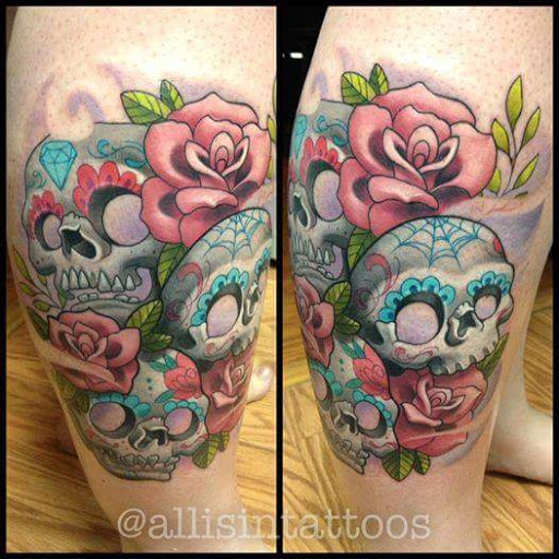 Find bee tattoo ideas for your next unique tattoo in Dubuque at The Crows Nest