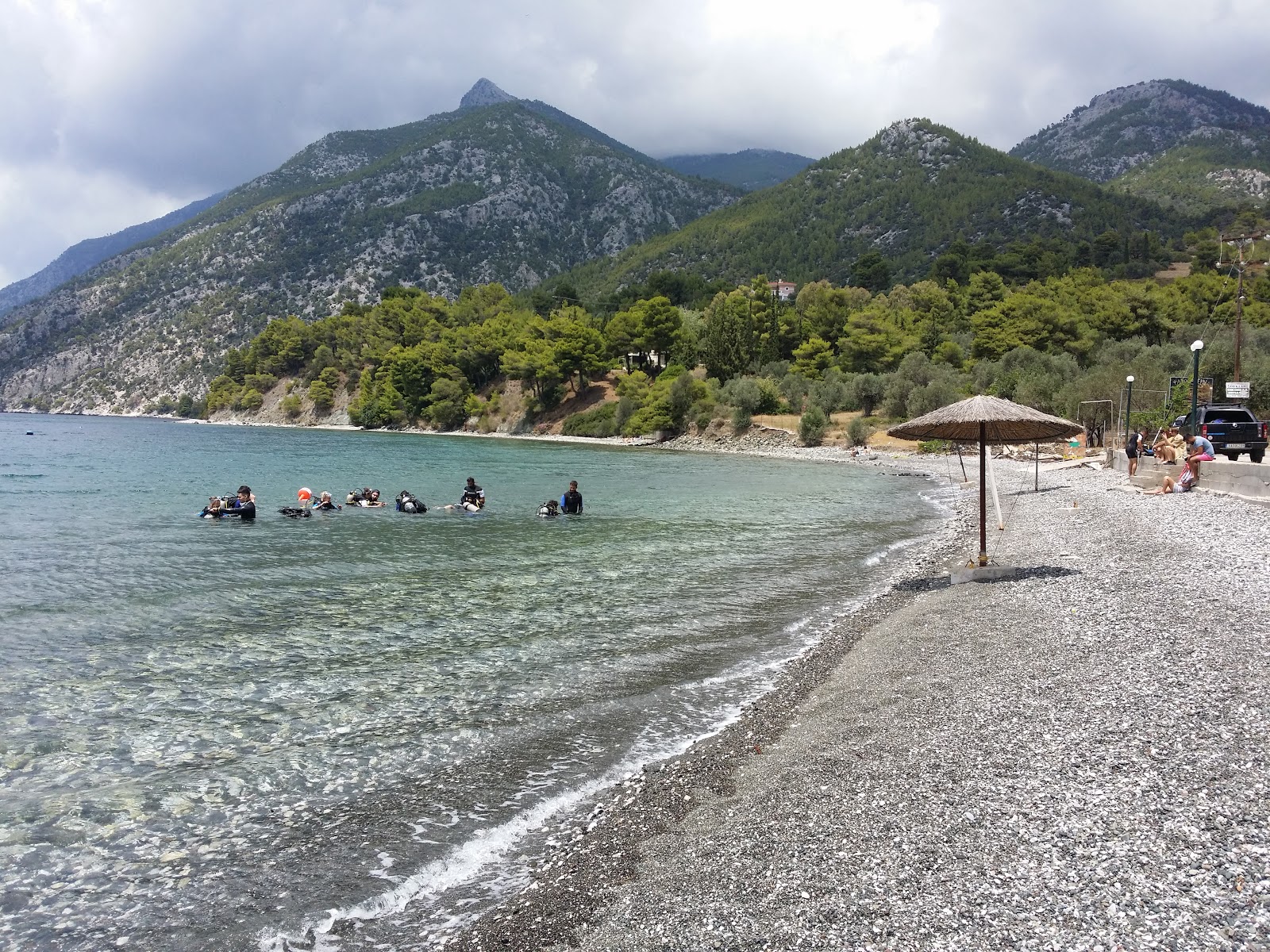 Fotografie cu Thalasia beach cu drept și lung