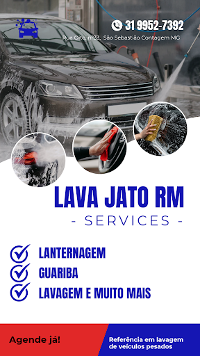 Logo da empresa - RM LAVA JATO