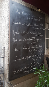 Restaurant La Bonne Adresse à Aix-les-Bains (le menu)