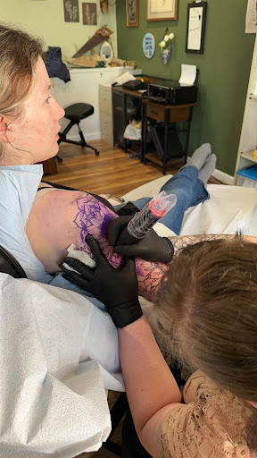 Explore tattoo stencil tattoo outline ideas, creative tattoo ideas in Morrisville, available at All The Things Tattoo Studio