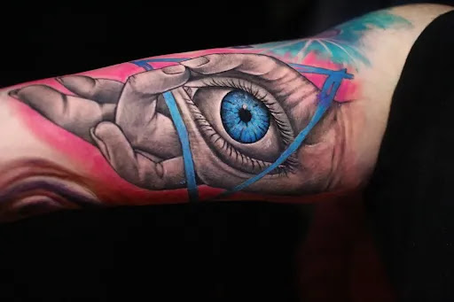 Explore tattoo ideas behind the ear tattoos, creative tattoo ideas in Homosassa, available at Citrus Tattoos