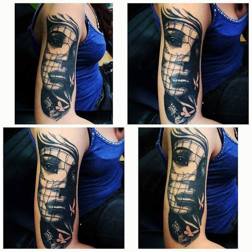 Explore cover up tattoo ideas male arm, creative tattoo ideas in Chicago, available at Mind Crusher Tattoo